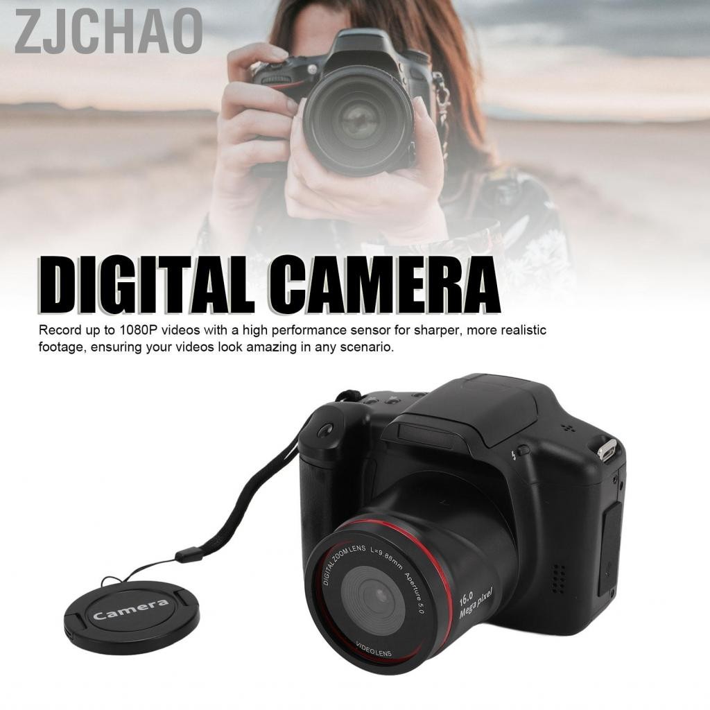 Zjchao Máy Ảnh Kỹ Thuật Số 16MP HD Màn Hình Lật 180° 1080P 16X Zoom 2.4 Inch Máy Ảnh Du Lịch Nhỏ Gọn Để Chụp Ảnh
