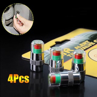 [BBNZDD] 4 Cái / bộ Chỉ báo áp suất lốp ô tô Đồng hồ đo áp suất lốp Cảm biến van cảnh báo BVAH