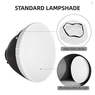 Đĩa khuếch tán phản quang 9 Inch Bowen Mount Photography Lamp Shape Dish với 60°Lưới tổ ong & vải mềm trắng cho Studio nhấp nháy Flash Light Speedlite