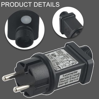 Bộ chuyển đổi nguồn điện GOODH, Thay thế máy biến áp LED IP44 31V 6W, phích cắm EU màu đen chất lượng cao ABS Đèn cổ tích Nguồn điện để chiếu sáng Giáng sinh-Tree Đèn cổ tích