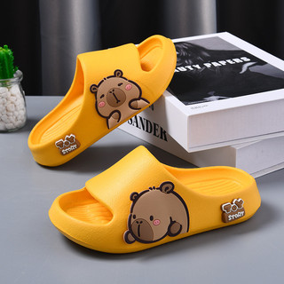Dép Capybara Dễ Thương Cho Bé - Dép Đi Trong Nhà Tắm Chống Trơn Trượt, Êm Ái
