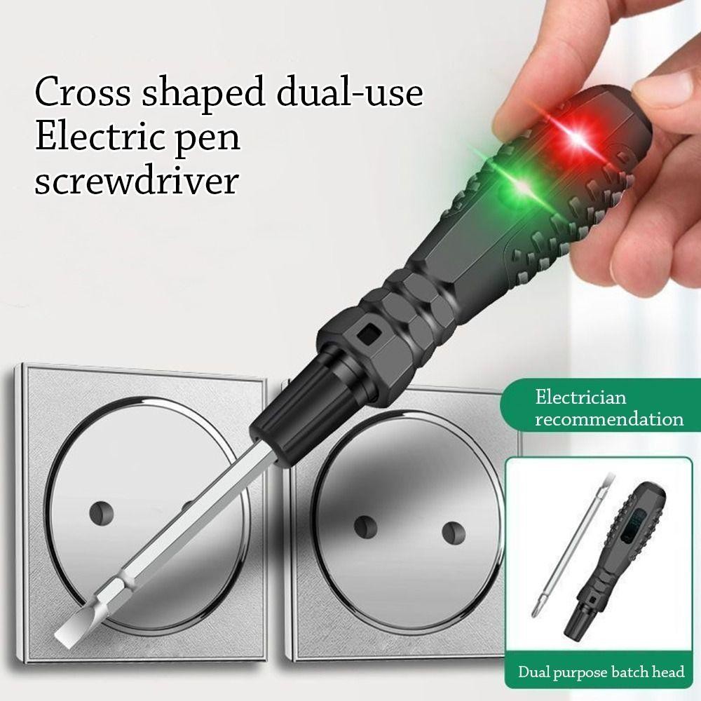 Bút thử điện SIMPLEAID, Tua vít cảm ứng thông minh 2 trong 1, Từ di động / Chữ thập Dụng cụ thợ điện có thể tháo rời đa chức năng Hộ gia đình