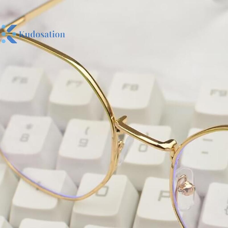 Kính Kudosation Siêu Nhẹ Hợp Kim Khung Đồng Bằng Nam Nữ Chống Ánh Sáng Xanh Kính Dự Tiệc Trang Trí Kính Mắt Kính Giả