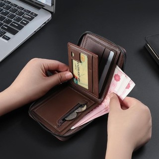 Ví da PU đơn giản dành cho nam Vỏ nhiều thẻ Ví đựng tiền mặt có thể gập lại