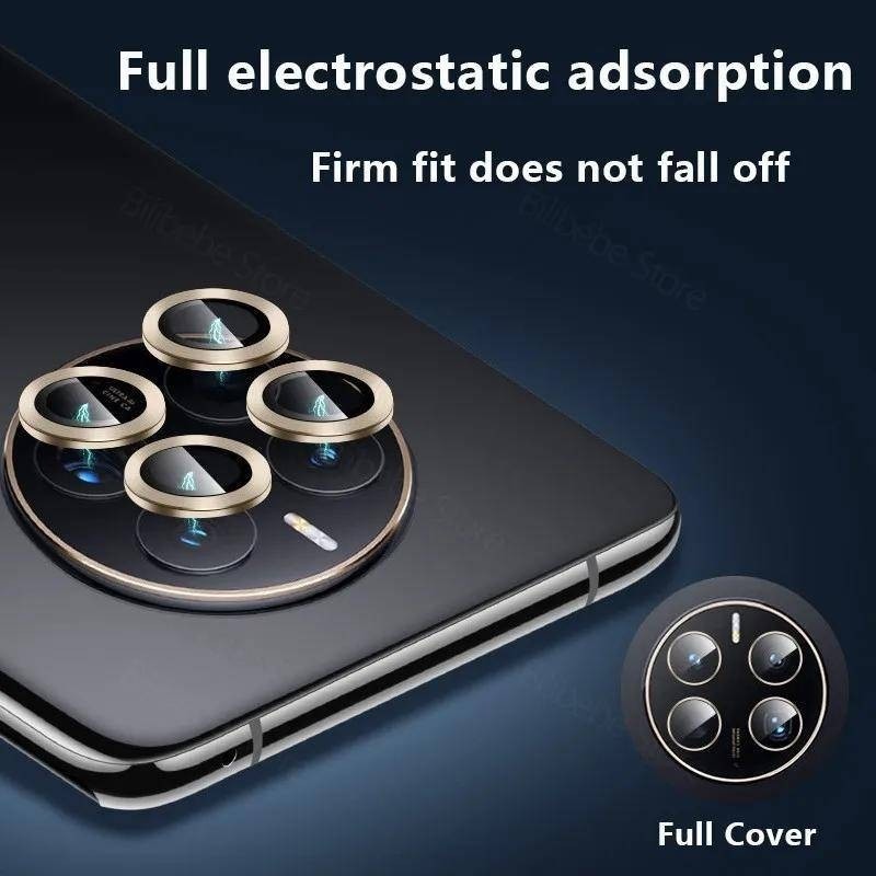 Huawei P60Pro P60Art Mate50 Mate50E 9D Kim Loại Hợp Kim Nhôm Ống Kính Máy Ảnh Kính Cường Lực Cho Huawei Mate P60 50 Pro Art 50E Chống Trầy Xước Ốp lưng Bảo Vệ Cản Ống Kính