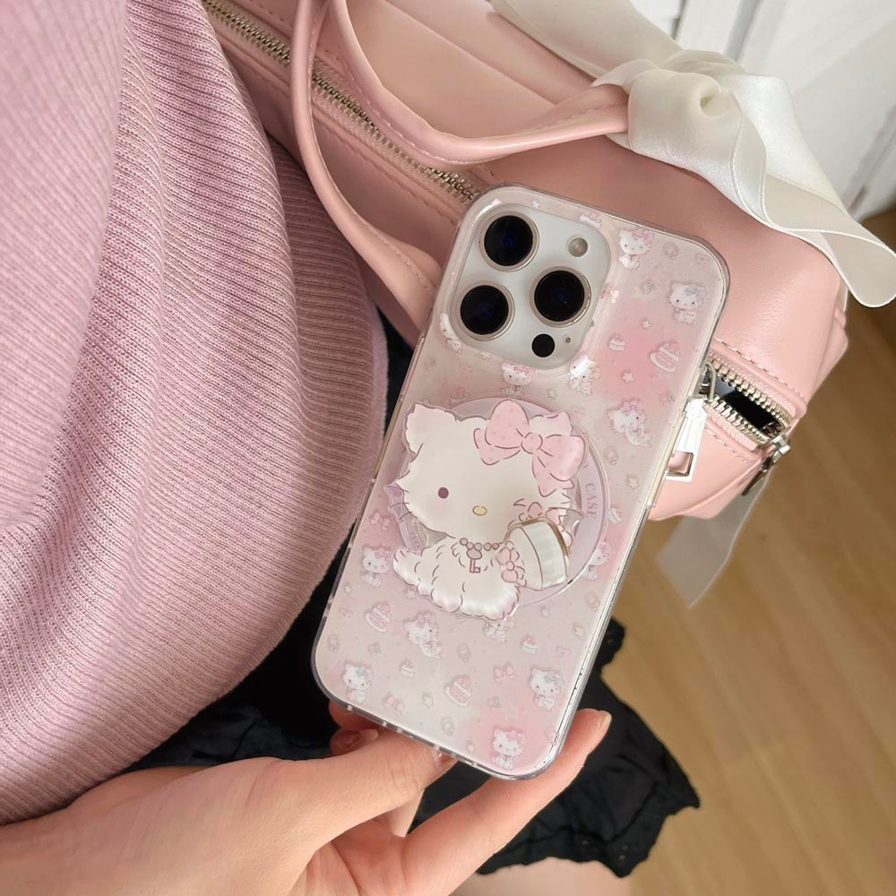Ốp Lưng Cứng Tương Thích Với iPhone 12 12Pro 12ProMax 13 13Pro 13ProMax 14 14Pro 14ProMax 15 15Pro 15ProMax 16 16Pro 16ProMax Ốp Nam Châm Họa Tiết Kem