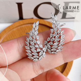 Khuyên kẹp vành tai khuyên tai đá dự tiệc phong cách cá tính Larme accessories -KT0252