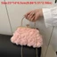 Túi tiệc GUSTAVA, Túi dạ hội bằng sợi Polyester hoa, Túi đeo chéo dây chuyền voan sang trọng dành cho nữ