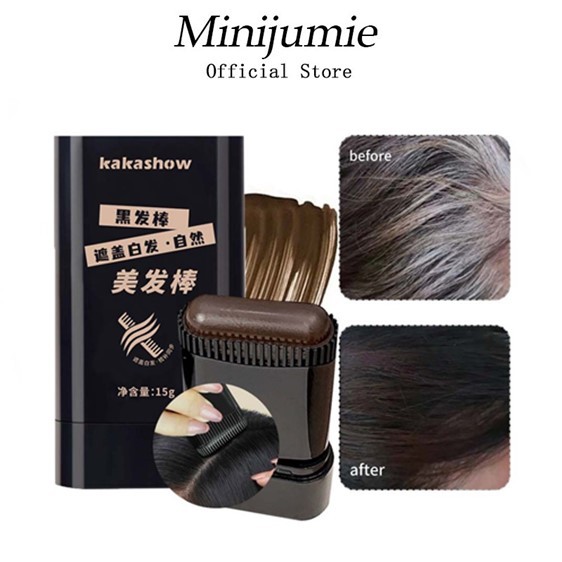 Lược Chải Che Phủ Tóc Bạc Concealer Nhuộm Phủ Bạc Che Hói Nhanh Chóng, Bám Màu Lâu Chống Thấm Nước