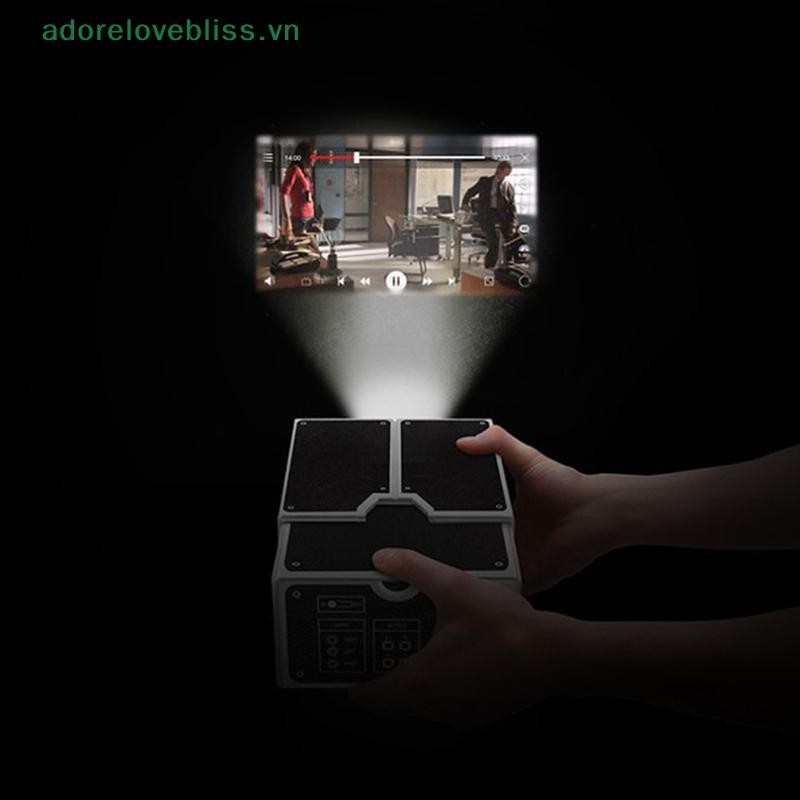 THÊM DIY Máy Chiếu 3D Tông Điện Thoại Thông Minh Máy Chiếu Ánh Sáng Mới Lạ Có Thể Điều Chỉnh Điện Thoại Di Động Máy Chiếu Phim Di Động BSS