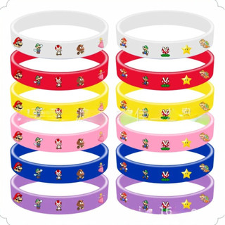 Vòng tay Super Mario Vòng tay silicon bền bỉ Trang trí tiệc sinh nhật Quà tặng Trẻ em Trang trí phù hợp
