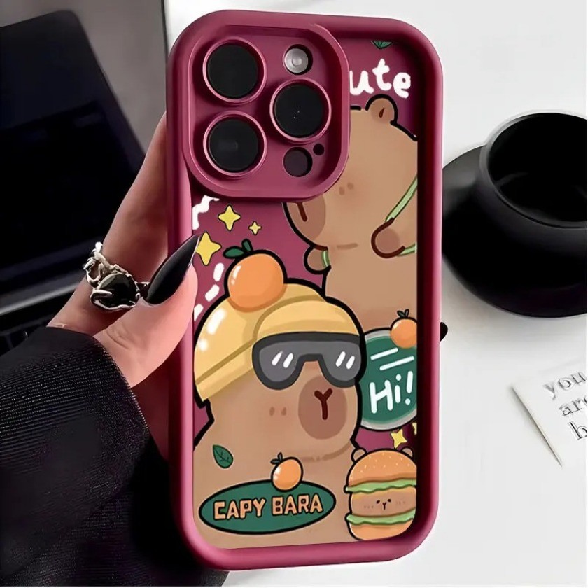 Ốp điện thoại họa tiết Capybara mát mẻ cho Redmi Note 13 12 12T 11T Pro + 12 Vỏ Turbo 12S