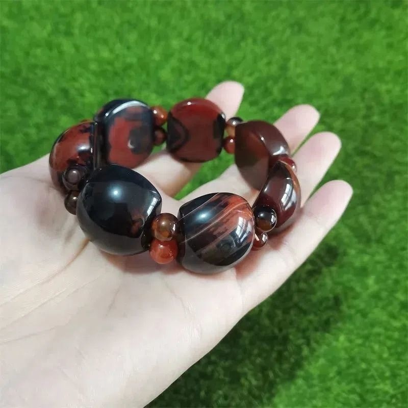 Phong Cách Mới Mã Não Tự Nhiên Phong Cách Dân Tộc Phù Hợp Với Hàng Tay Đơn Giản
