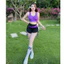Bộ thể thao tập gym , yoga, aerobic, đi bơi , tắm biển ...áo có đệm - quần rút siêu tôn dáng