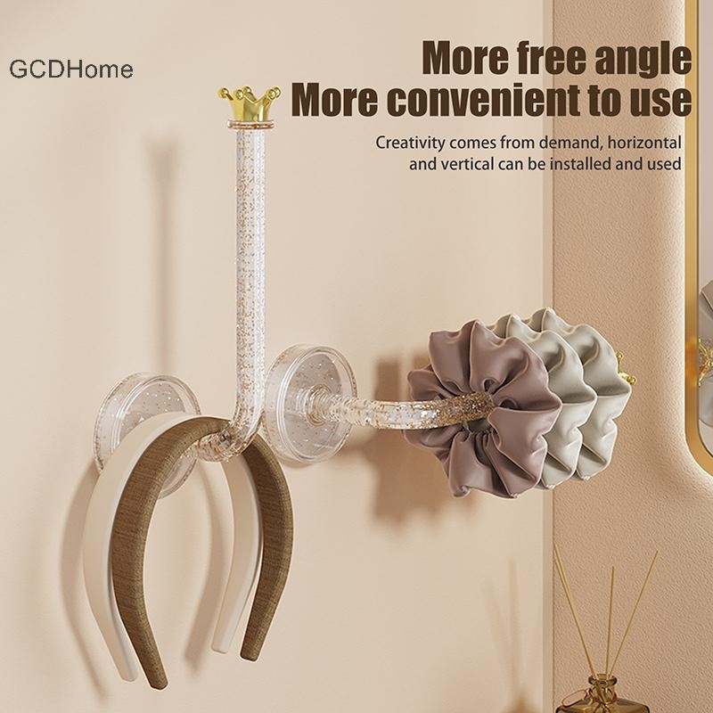 Giá đỡ dây buộc tóc treo tường GCDHome dùng để trang sức và phụ kiện có móc treo chìa khóa. Nóng