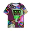 SY3 Dandys World Meow Cosplay Vải Full Graphic Áo thun mùa hè Anime Tay Ngắn Top YS3