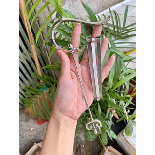 móc đồng lồng khuyên, móc khuyên tùng kèm nẹp đồng