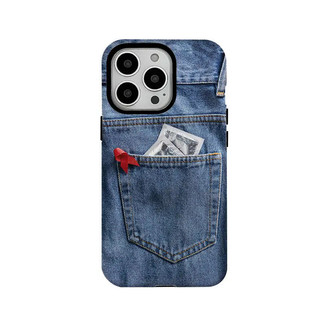 Ốp điện thoại họa tiết quần jean thú vị Thích hợp cho iPhone 11 12promax 12 13 14 15 Pro max Ốp lưng 14promax 15pro 16 Pro max
