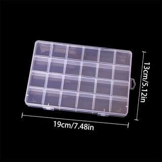 [savemoneyeveryday] 24 Khe Cắm Hộp Bảo Quản Decal Móng Tay Phụ Kiện Nghệ Thuật Hộp Bảo Quản Lưới Có Thể Tháo Rời Móng Tay Nghệ Thuật Kim Cương Giả Hộp Trang Sức Phụ Kiện [vn]