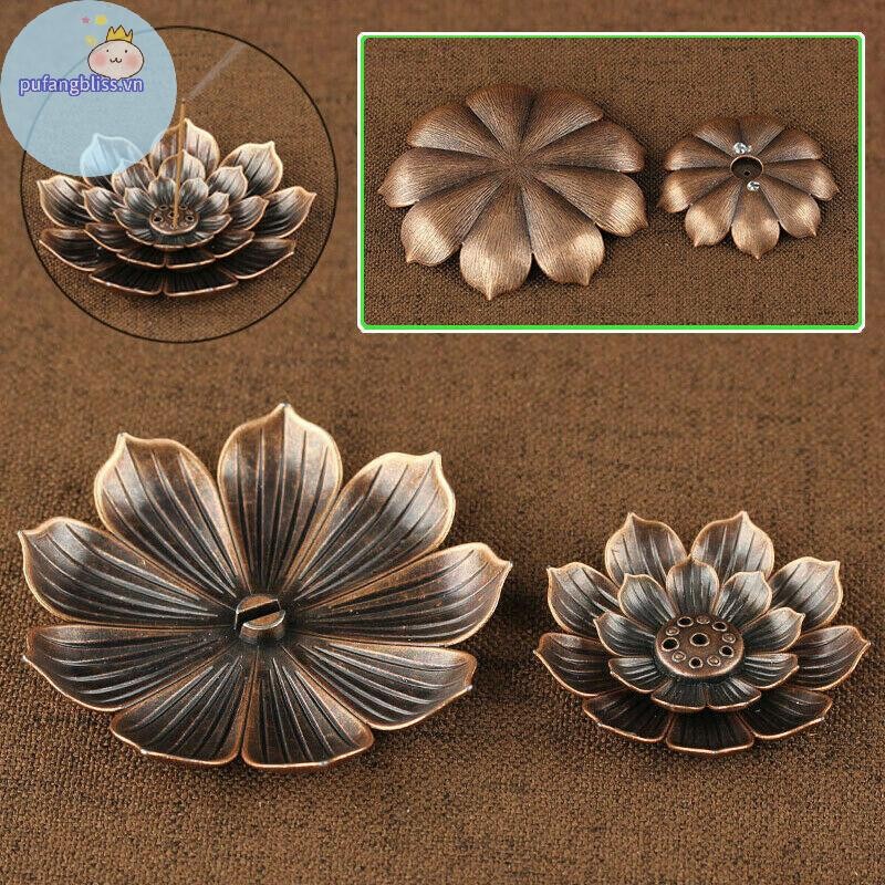 Pufangbliss Hương Dính Giá Đỡ Đĩa Tròn Phật Giáo Insense Ash Catcher Joss Nón Insence Vn