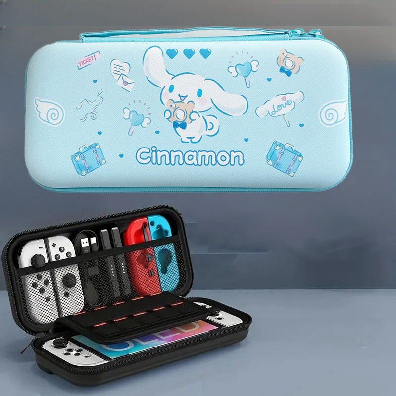 Dễ thương Cinnamoroll Nintendo Switch Oled Túi xách Switch Lite Vỏ bảo vệ chống sốc Túi lưu trữ hoạt hình Bảng điều khiển trò chơi