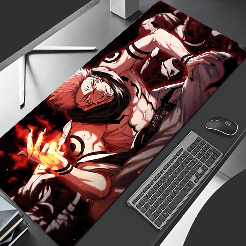 Miếng Lót Chuột Anime Lớn Sukuna Phụ Kiện Chơi Game Máy Tính Game Thủ Bàn Phím Miếng Lót Chuột Thảm Bàn XXL Jujutsu Kaisen Mousepad Cho