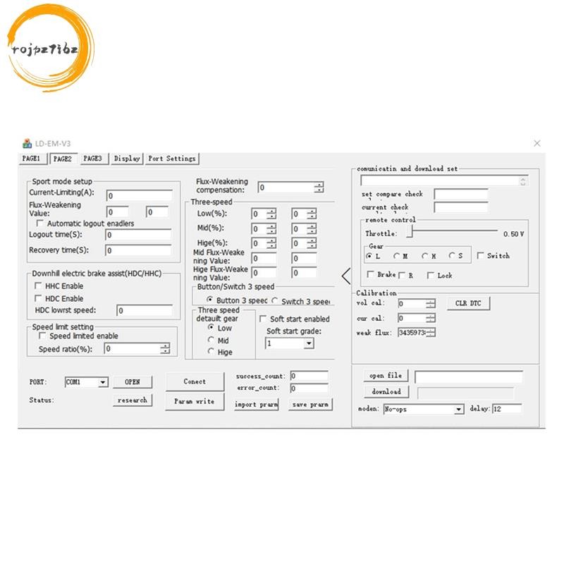 Bộ điều khiển VOTOL Cáp gỡ lỗi máy tính EM30 EM50 EM80 EM100 EM150 Cáp USB sang cáp TTL để điều chỉnh thông số bộ điều khiển