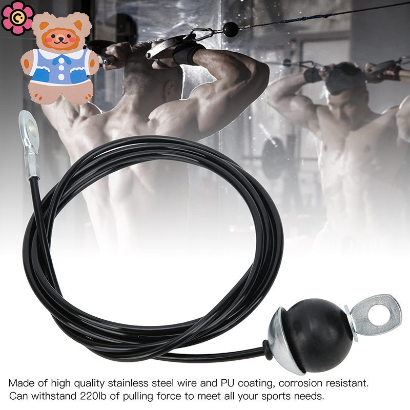 2M/2.5M/3M Gym Wire Rope Heavy Duty Steel Wirerope For Home Cable ...