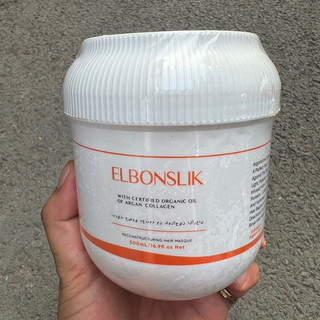 Hấp phục hồi tái tạo tóc Collagen Elbonsilk Reconstructuring Hair Masque 500ml [ TN ]