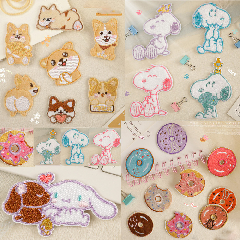 Hoạt Hình Hoạt Hình Anime Vải Nhãn diy Sổ Tay Máy Tính Thêu Nhãn Dán ...