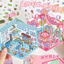 Enwei 3 Cái [Dòng cảnh thu nhỏ dễ thương] Nhãn dán nhật ký dễ thương Giấy chống thấm nước Chất liệu sổ lưu niệm Bộ sổ lưu niệm