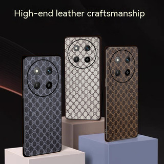 Ốp Lưng Cho Honor X9c Sang Trọng Cổ Điển Da Thời Trang TPU Mềm Cạnh Chống Sốc Vỏ Điện Thoại