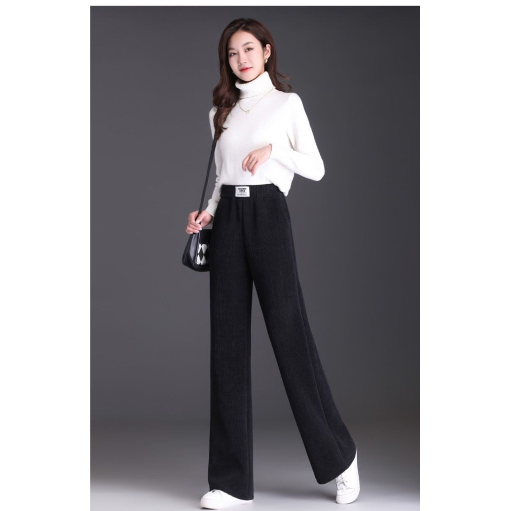 Quần lót nhung cho trẻ em quần giữ nhiệt 2024 thu đông mẫu mới quần nhung lông cừu ống đứng thường ngày
