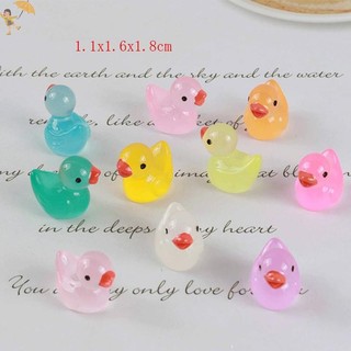 [GOU] 50 Chiếc Vịt Nhựa Thu Nhỏ Các Bức Tượng Nhỏ Dễ Thương Dạ Quang Vịt Vườn Cảnh Quan Cây Thủ Công Trang Trí VN