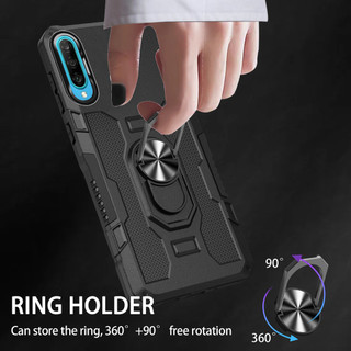 Dành Cho Huawei P30 Lite Ốp điện thoại PC Cứng Lưng Mềm TPU Edge Bảo Vệ Camera Vòng Giá Đỡ Chân Đế Chống Sốc Mỏng Bao Da