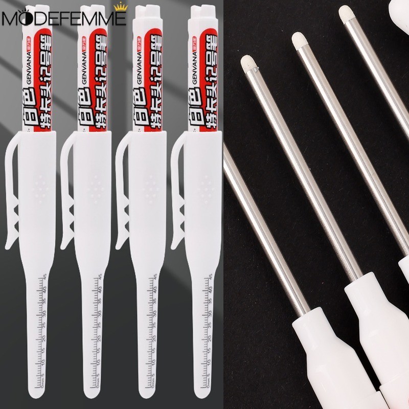 [Nổi bật] Bút đánh dấu mực 45mm - Dụng cụ chế biến gỗ lỗ sâu - Đồ dùng học tập văn phòng - Thường trực, dầu, chống thấm nước, sấy nhanh - Bút vẽ trắng đầu dài