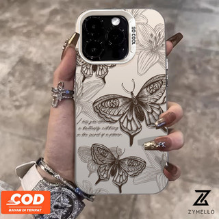 Ốp Lưng Cho OPPO Reno 13F 5G Reno 13 Pro Reno12 F Reno 12 Reno11 F Reno 11 Pro Reno 10 Pro Reno 8T Reno 8Z Reno 7Z Reno 8 Vỏ Điện Thoại Tích Hợp Chống Sốc Bướm Hoa