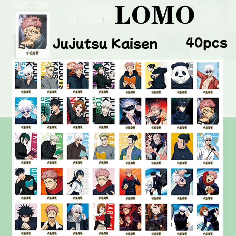40 Chiếc SPY GIA ĐÌNH Jujutsu Kaisen Lomo Thẻ Blue Lock Identity V Photocards tro tàn của vương quốc Demon Slayer Haikyuu Daomu Biji Huyền thoại đen Ngộ Không Bưu thiếp YM