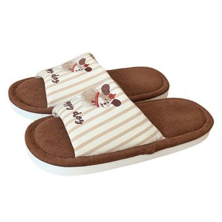 Xixitiao Nam Nữ Vải Lanh Cotton Dép Bốn Mùa Chó Con Dễ Thương Thường Ngày Nhà Dép Thời Trang