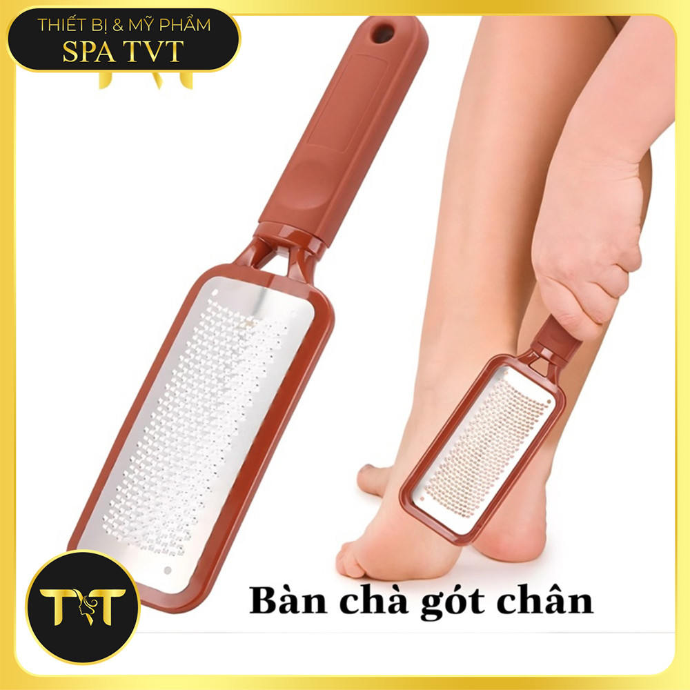 Combo Bàn Chà Gót Chân Kèm Kem Làm Mềm Da 200ml Hỗ Trợ Loại Bỏ Da Chết Chai Chân