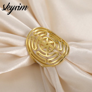 Skyrim Titan Thép không gỉ có thể điều chỉnh Rỗng Thiết kế cổ điển Trang sức thời trang