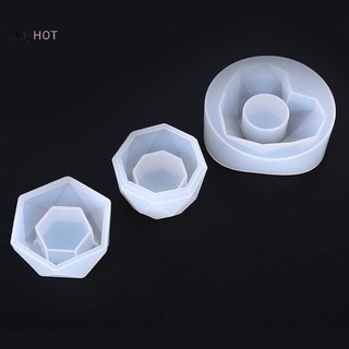 Julyhot Cây Chậu Hoa Khuôn Silicon Nhựa Dính DIY Nến Khuôn Dụng Cụ Trang Sức Massivedeals