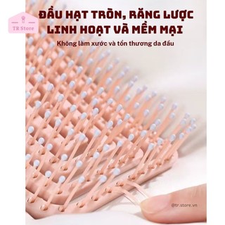 Lược Rối Thiết Kế Xoắn Ốc Hình Chữ Nhật Thông Minh - Giải Quyết Tóc Rối Nhanh Chóng
