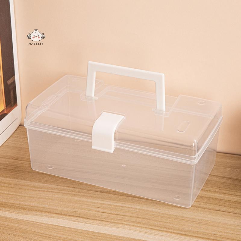 Maybest Hộp Bảo Quản Trong Suốt Có Tay Cầm, Đựng Trang Sức, Hạt Linh Tinh Gia Đình {VN}