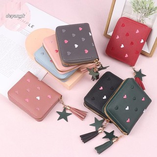Deyangk Nữ Ví Nhỏ Nữ sel Ví Dễ Thương Cô Gái Ngắn Dây Kéo Đáng Yêu Da PVC Ví Đựng Tiền Xu Nữ Ví Cầm Tay VN