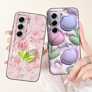 Dành Cho Tecno Camon 40 4G CM5 Ốp điện thoại Silicon Mềm Hoa Hồng Phổ Biến Cho Tecno Camon 40 Pro 4G CM6 Vỏ Chống Sốc