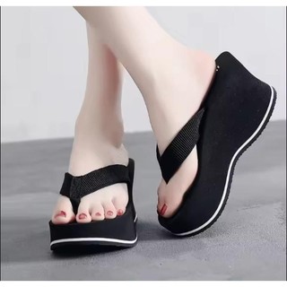 Dép kẹp đế xuồng lượn sóng quai dù 5cm 7cm 9cm Nữ DéP Shoes GiàY depnu ZZLL