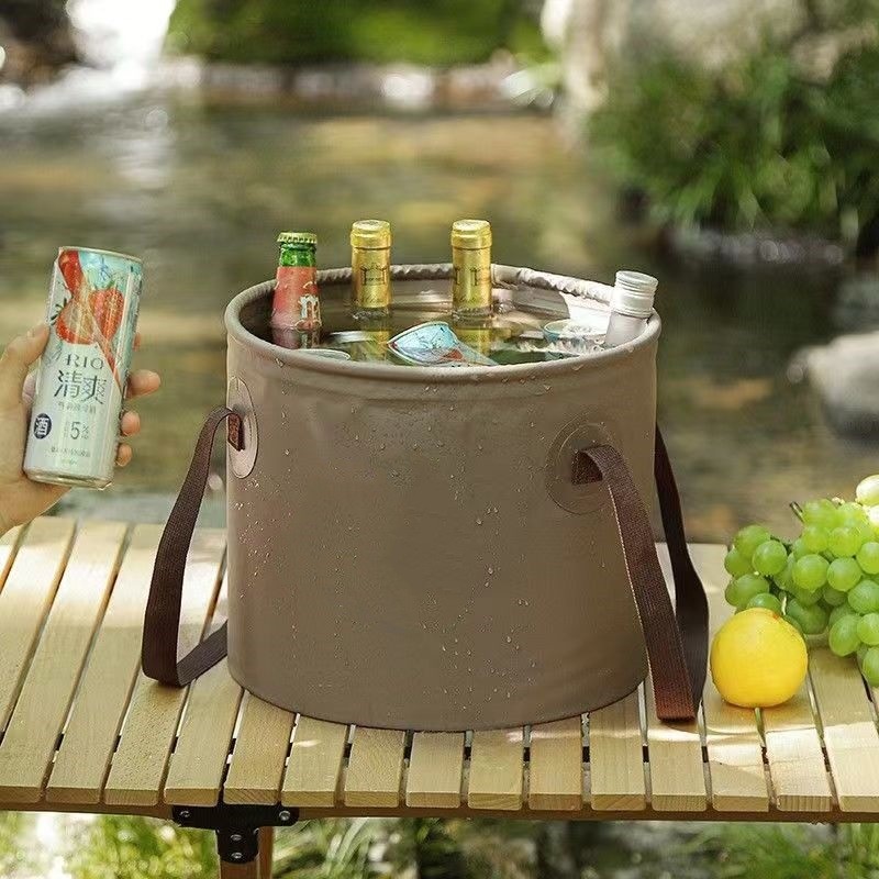 Xô nước tròn gấp gọn du lịch dã ngoại,Xô đựng nước gấp gọn bỏ túi du lịch,Xô Đựng Nước Xếp Gọn10/20L