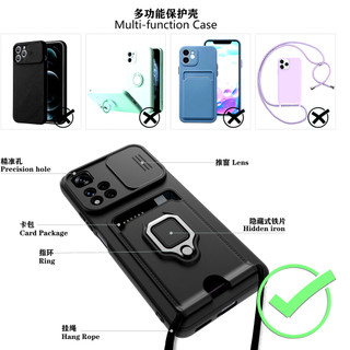 Dành Cho Redmi Note 11s 5G Note 11 Pro Plus 5G Ốp Lưng 4 Trong 1 Trượt Camera Bao Đựng Thẻ Đứng Vuông Freebie Dây Chống Sốc Chống Rơi Mỏng Mềm TPU Cover