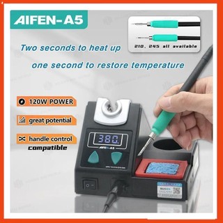 Máy hàn AIFEN A5 cầm tay, tay cầm điều khiển, phù hợp mũi hàn C210, kèm 1 mũi vát